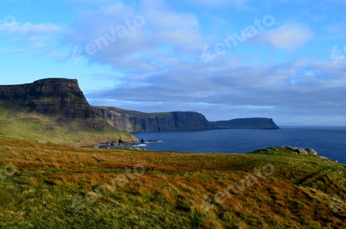 Preview: Neist Point'S Beautiful Landscape On The Isle Of Skye In Scotland.