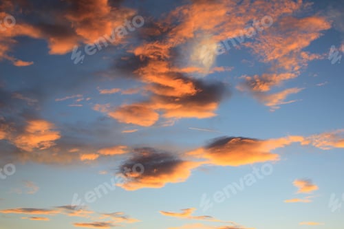 Preview: Sunset Sky Background - Colors And Magnificent Nature