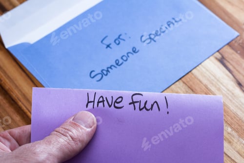 Preview: Concept For A Self Esteem Building Exercise Using An Envelope And A Empowering Message