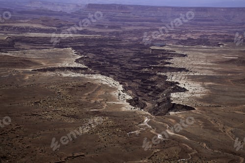 Preview: Landscape For Texture Or Natural Background, Valley From Dead Horse Point State Park In Utah