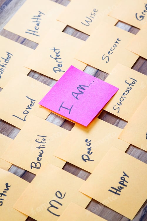 Preview: Very Powerful Self Help Concept Using Positive Messages And A I Am Floating Above All The Positive