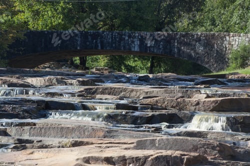 Preview: Stone Bridge Over A Cascading Stream