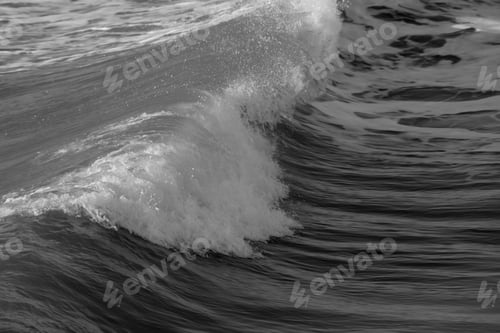 Preview: Ocean Waves In Black And White