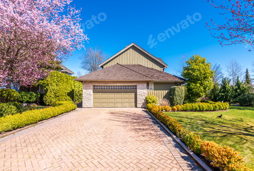 Preview: Garage Door In Luxury House In Vancouver, Canada.