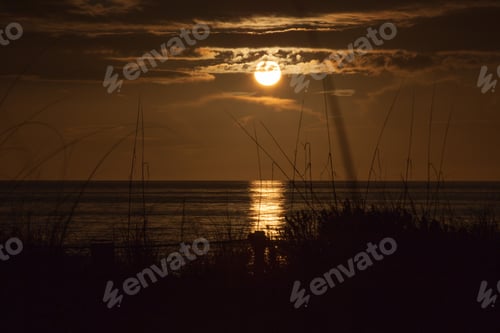 Preview: Beautiful Evening Sunset At The Ocean