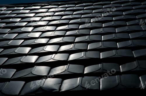 Preview: Iron Roof Tiles Creating Abstract Pattern