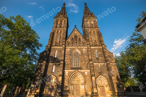 Preview: Exterior View Of Basilica Of St. Peter And St. Paul - Prague, Czech Republic