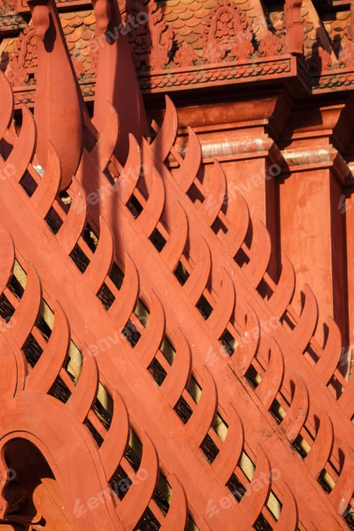 Preview: Image Of Decoration Of Roof. Pagoda Architecture Detail. Asian Building.