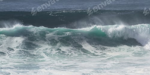 Preview: Beautiful Close Up Of A Colorful Wave Folding In On Itself