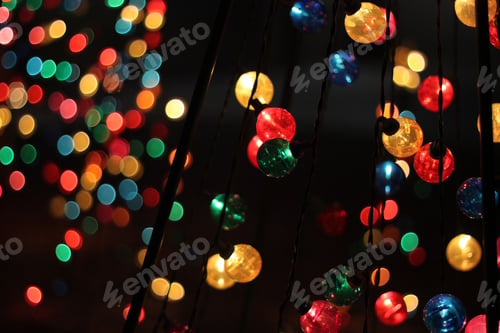 Preview: A Close Up Look At Isolated Multicolor Christmas Lights 5619