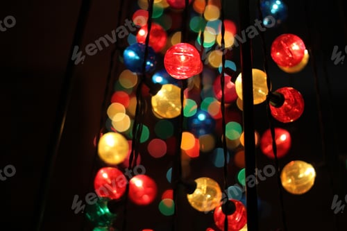 Preview: A Close Up Look At Isolated Multicolor Christmas Lights 5647