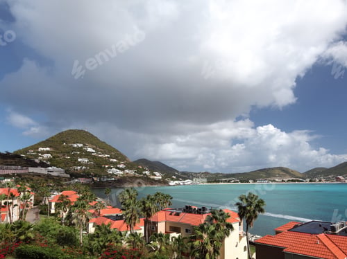 Preview: Scenic View Of St. Maarten, Dutch-Side, In The Caribbean