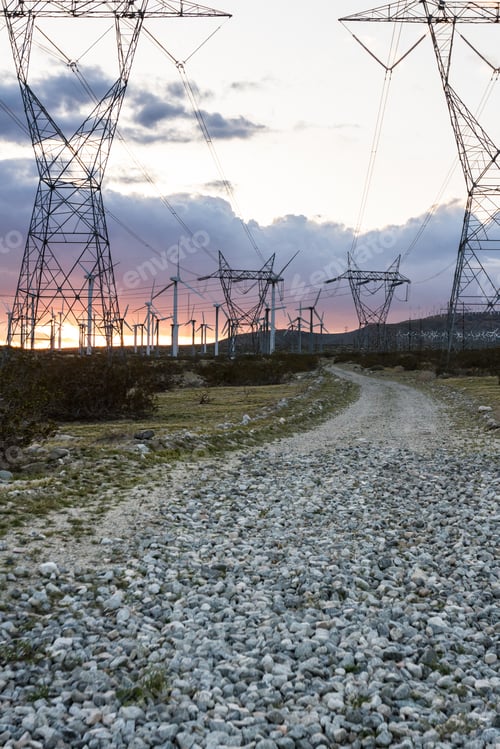 Preview: Windmills For Energy In The San Gorgonio Pass In Southern California