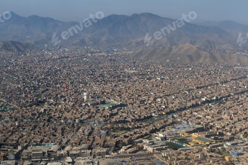 Preview: Lima Peru - May 11 : Aerial View Of The City Of Lima With The Mountains In The Background. May 11
