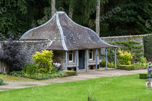 Preview: Pitlochry Scotland - September 12 2019: Mcgregor'S Folly Inside Of Hercules Garden At Blair Castle