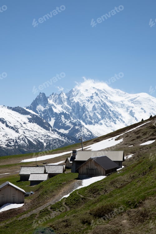 Preview: A View Of The Mont Blanc Massif Shot From The Col Des Posettes Near Chamonix In The French Alps