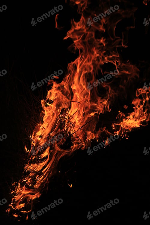 Preview: Flame And Fire Background - Management Tool Or Destructive Force - Colorful Heat