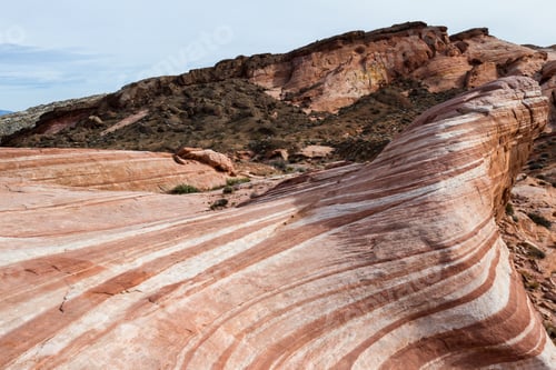 Preview: The Wave Feature, Sandstone Desert Landscape In Valley Of Fire State Park In Nevada