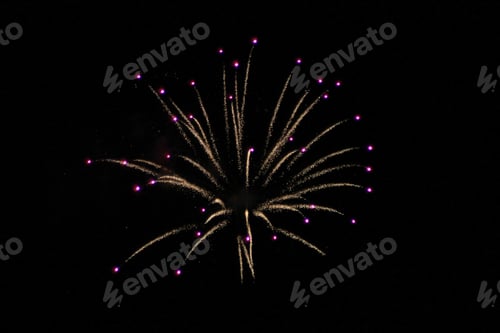 Preview: Firework Background - Vibrant Colors In The Night - Celebrating Colors And Sparks
