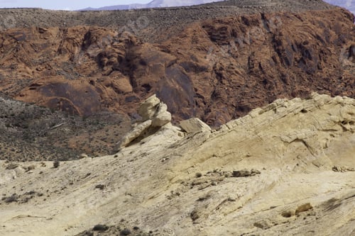 Preview: Landscape With Weathered Mountains From Southern Utah For Background Or Texture
