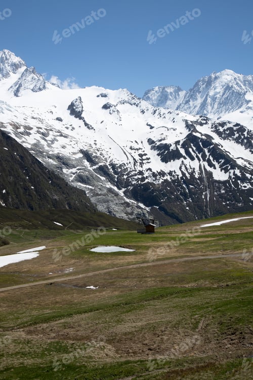 Preview: A View Of The Mont Blanc Massif Shot From The Col Des Posettes Near Chamonix In The French Alps