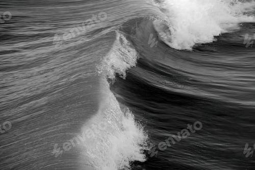 Preview: Ocean Waves In Black And White