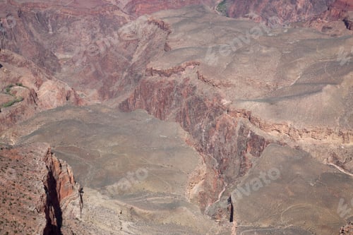 Preview: Rough Landscape Of The Grand Canyon In Arizona, Usa, For Background Or Texture