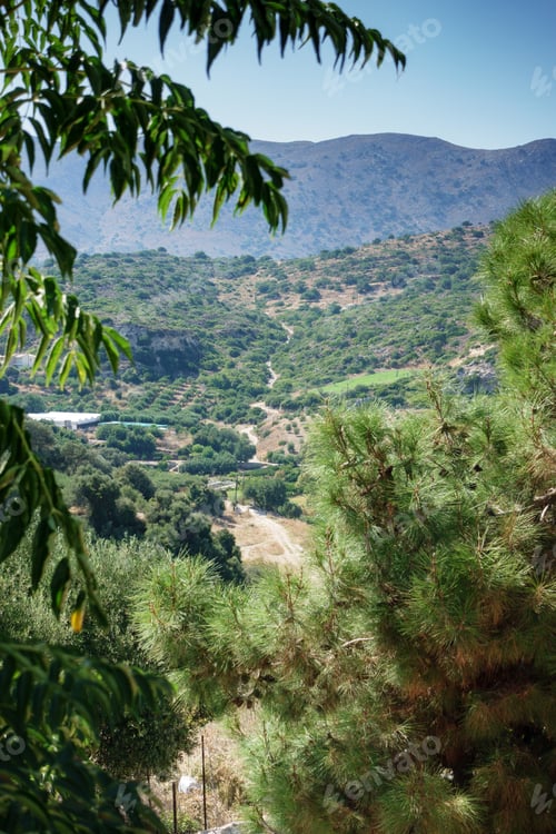 Preview: Rural Field And Mountain, Crete, Greece