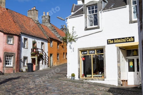 Preview: Culross, Scotland - September 16 2019: Charming Village Of Culross With Scenic Street Views And