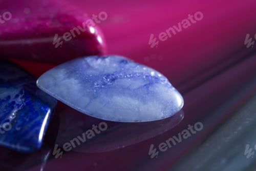 Preview: Close Up Of A Small Collection Of Beautiful Polished Stones In Various Colors