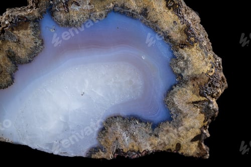 Preview: Close Up Of A Beautiful Polished Stone With Interesting Details In The Texture And Natural Colors