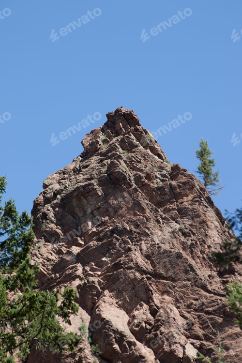 Preview: Rock Formation And Evergreen Trees