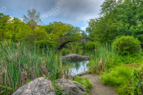 Preview: Gapstow Bridge In Central Park In Late Spring Early In The Morning
