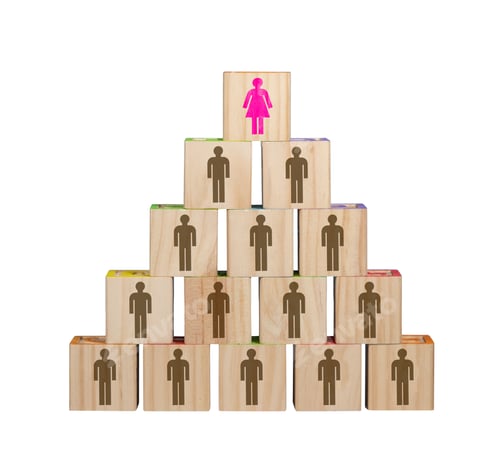 Preview: Isolated Image Of Modern Female Dominated Organization Chart With Women In Senior Roles Made From