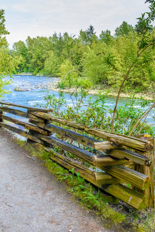 Preview: Beautiful Mountain River At The Capilano Park. North Vancouver, British Columbia, Canada.