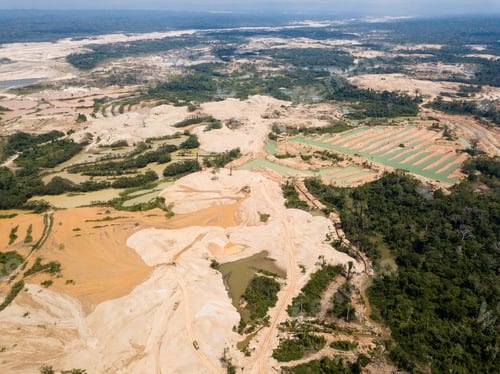 Preview: Aerial Images Over Deforestation Due To Illegal Gold Mining.