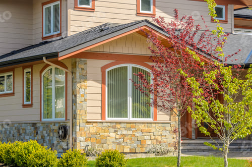 Preview: Fragment Of Luxury House At Sunny Day In Vancouver, Canada.