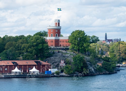 Preview: Brick Citadel Called Kastellet On Kastellholmen Island Near Stockholm, Sweden