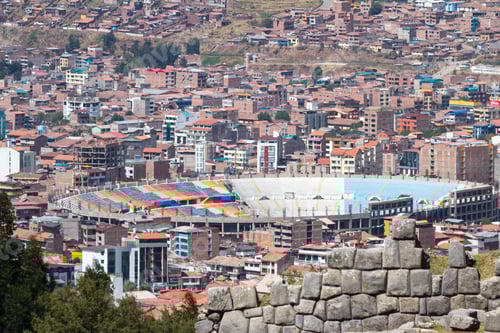 Preview: Cusco, Peru - May 14 : View Of The Soccer Stadium In Cusco From The Ancient Site Of Saqsaywaman