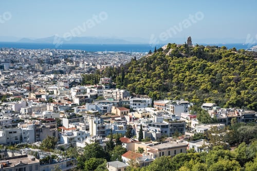 Preview: Athens View And Philopappos Hill Taken From The Acropolis Hill