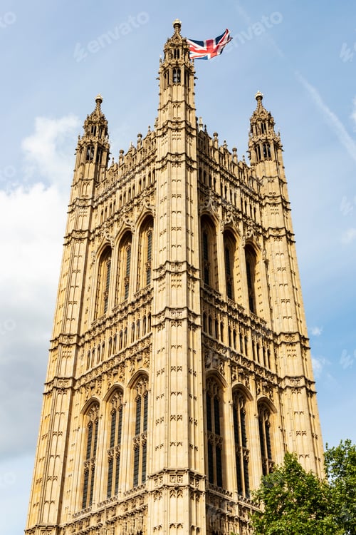 Preview: Victoria Tower, Palace Of Westminster Houses Of Parliament In London, England