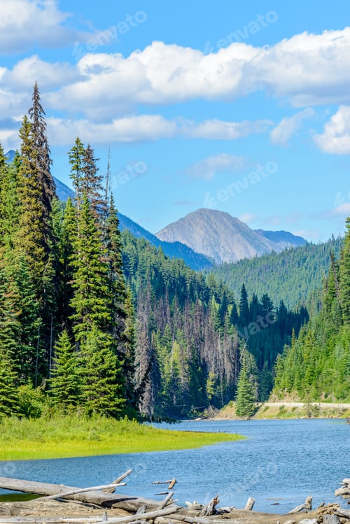 Preview: Majestic Mountain Lake In Canada. Seton Lake. Lillooet, Whistler, Vancouver Area.