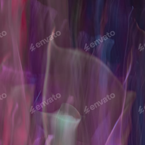 Preview: Abstract Blurred Background Of Veiled Petals And Leaves In Purples And Blues.