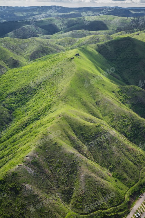 Preview: Aerial View Of The Black Hills Of South Dakota In Springtime