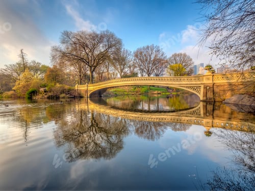 Preview: Bow Bridge In New York City, Central Park Manhattan