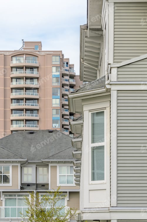 Aperçu: Modern Apartment, Townhouse Buildings In Surrey, British Columbia, Canada.