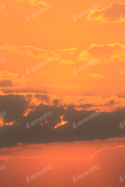 Preview: African Dusk - Sunset Background - Golden Sky