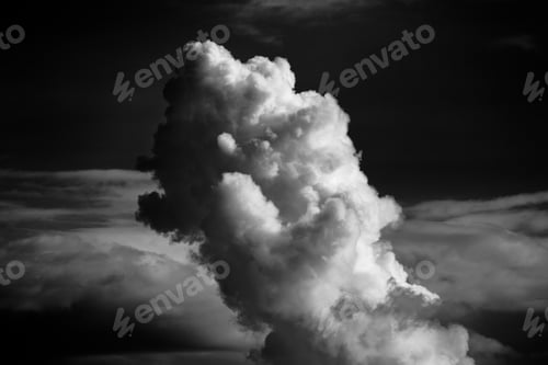 Preview: Image Of Clouds In Tropical Weather. Dark Overcast Sky.