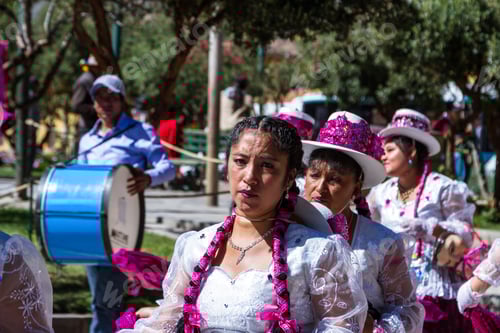 Preview: Ollantaytambo, Peru - May 16 : Religious Celebration For Fiestas De Pentecostes With People Wearing
