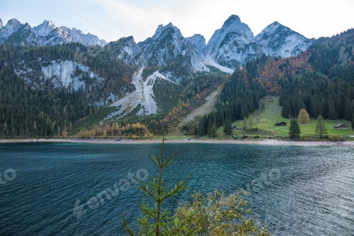 Preview: Beautifu View Of Vorderer Gosausee Lake During The Autumn - Gosau, Austria